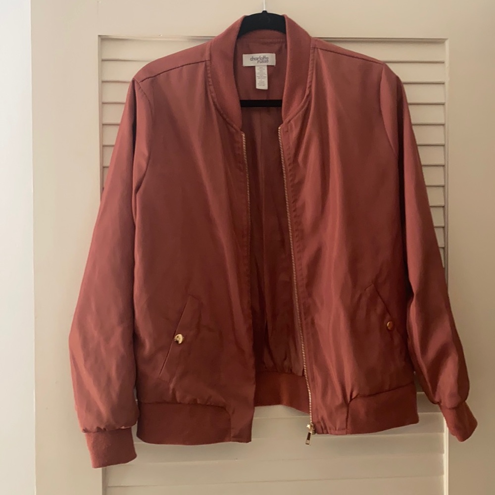 Rose pink bomber jacket